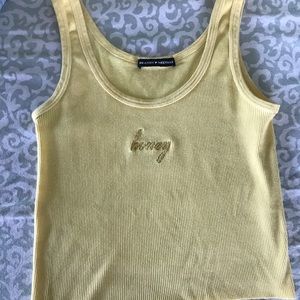 Brandy Melville honey crop top